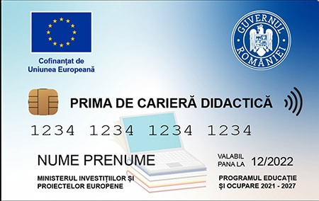 Prima de cariera didactica cu card Pluxee