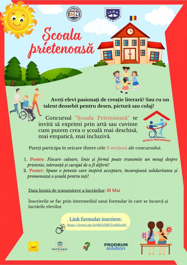 Concurs Municipal de Educație Civică ”Școala Prietenoasă”